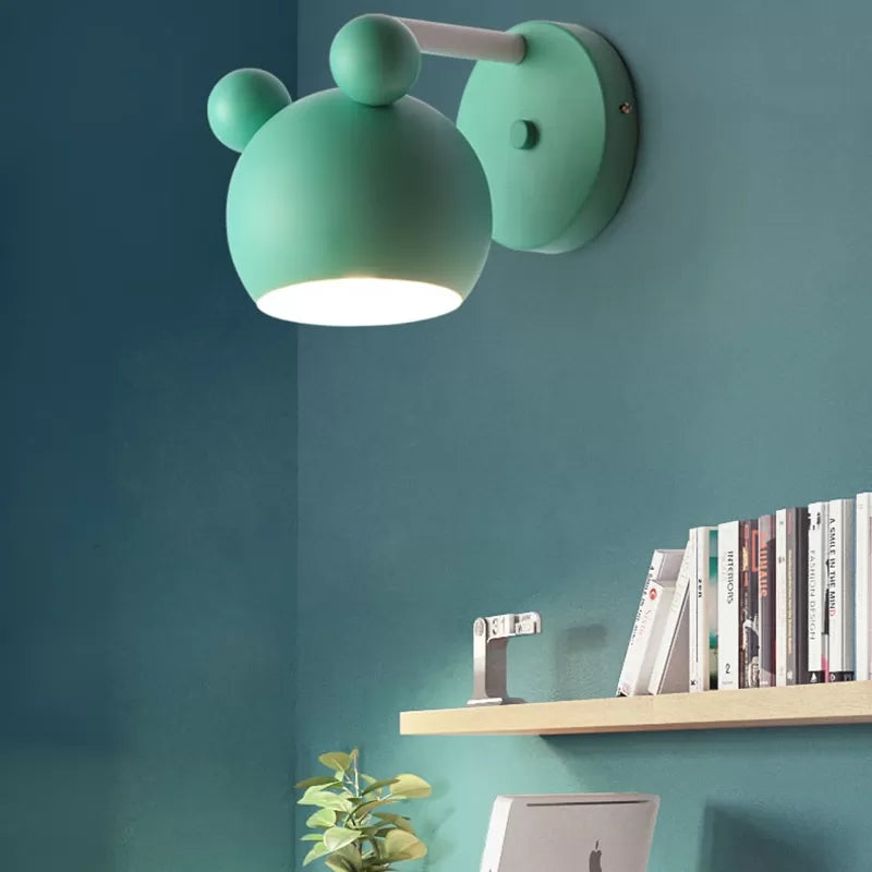 Rotatable Single Light Mouse Wall Light Nordic Stylish Metal Sconce Light for Study Room Clearhalo 'Wall Lamps & Sconces' 'Wall Lights' Lighting' 17738