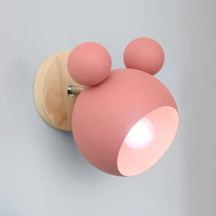 Rotatable Single Light Mouse Wall Light Nordic Stylish Metal Sconce Light for Study Room Clearhalo 'Wall Lamps & Sconces' 'Wall Lights' Lighting' 17750