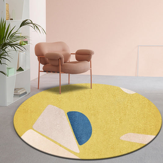 Simple Colorblock Rug Multicolor Polyester Rug Non-Slip Backing Washable Pet Friendly Carpet for Home Yellow Clearhalo 'Area Rug' 'Modern' 'Rugs' Rug' 1779419