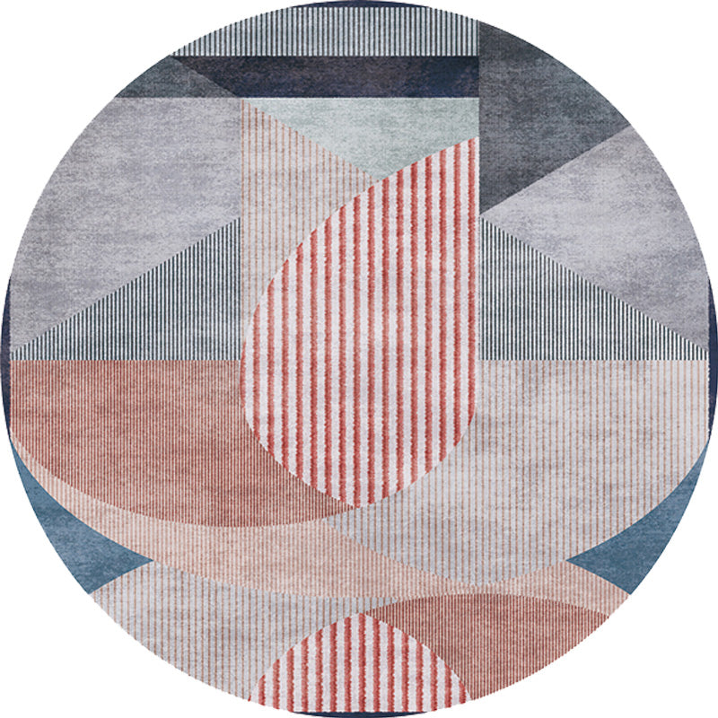 Unique Multicolor Modernist Rug Polyester Colorblock Stripe Pattern Rug Washable Pet Friendly Non-Slip Carpet for Living Room Clearhalo 'Area Rug' 'Modern' 'Rugs' Rug' 1779445