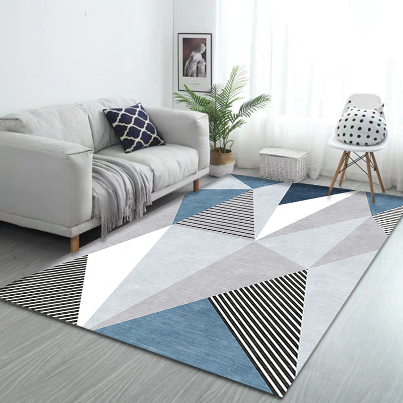 Multicolor Geometric Pattern Rug Polyester Modern Rug Washable Anti-Slip Pet Friendly Area Rug for Living Room Clearhalo 'Area Rug' 'Modern' 'Rugs' Rug' 1779476