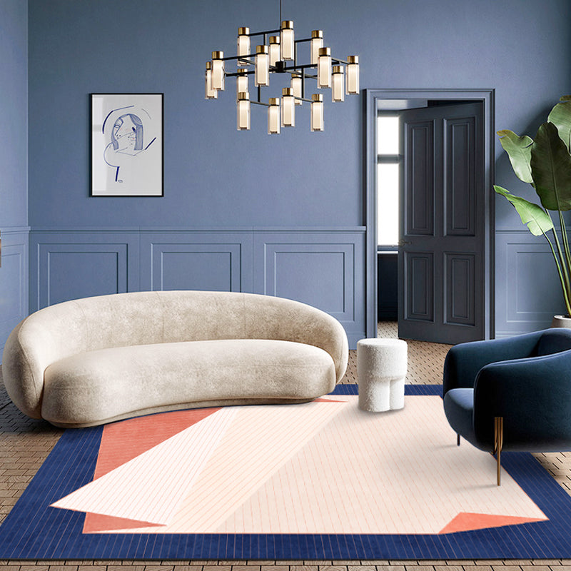 Blue Moon Pattern Rug Polyester Modern Rug Washable Anti-Slip Pet Friendly Area Rug for Living Room Clearhalo 'Area Rug' 'Modern' 'Rugs' Rug' 1779542