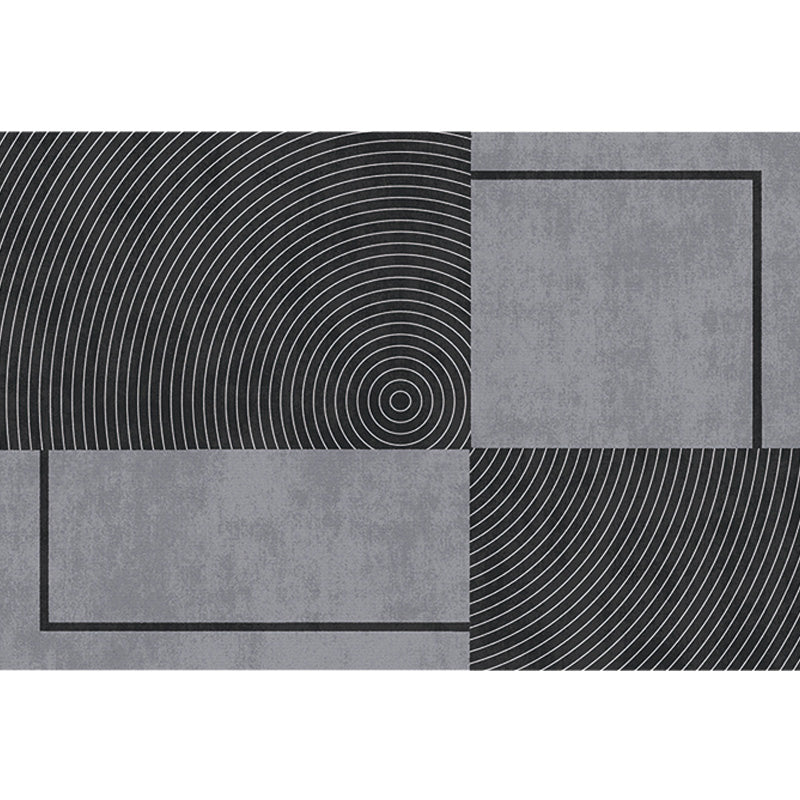 Multicolor Geometric Pattern Rug with Stripe Polyester Modern Rug Washable Anti-Slip Pet Friendly Area Rug for Living Room Clearhalo 'Area Rug' 'Modern' 'Rugs' Rug' 1779834