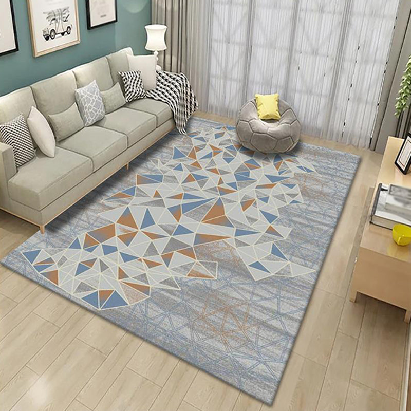 Unique Abstract Rug Contemporary Rug Polyester Washable Non-Slip Pet  Friendly Area Carpet for Living Room - Clearhalo