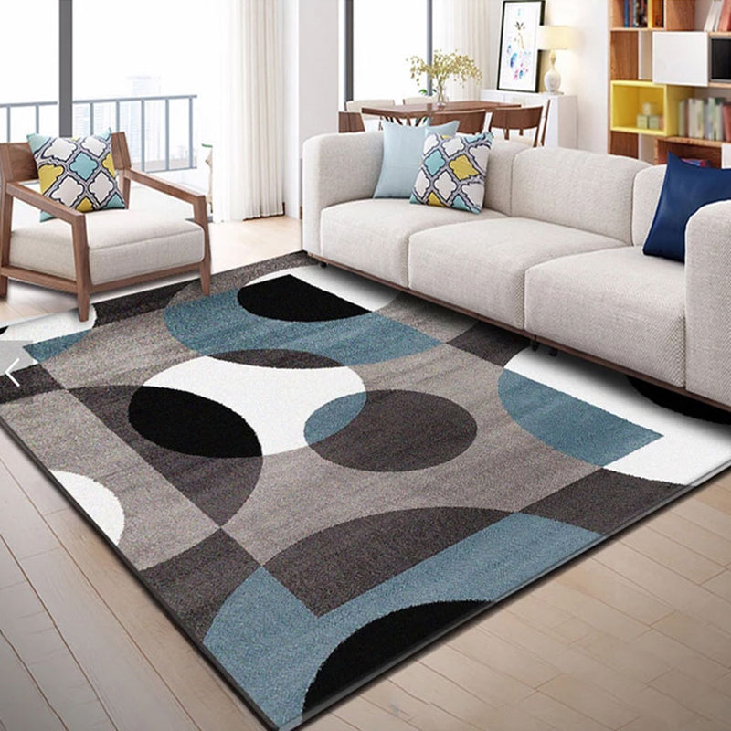 Multicolor Geometric Pattern Rug Polyester Modern Rug Washable Anti-Slip Pet Friendly Area Rug for Living Room Light Brown Clearhalo 'Area Rug' 'Modern' 'Rugs' Rug' 1779942