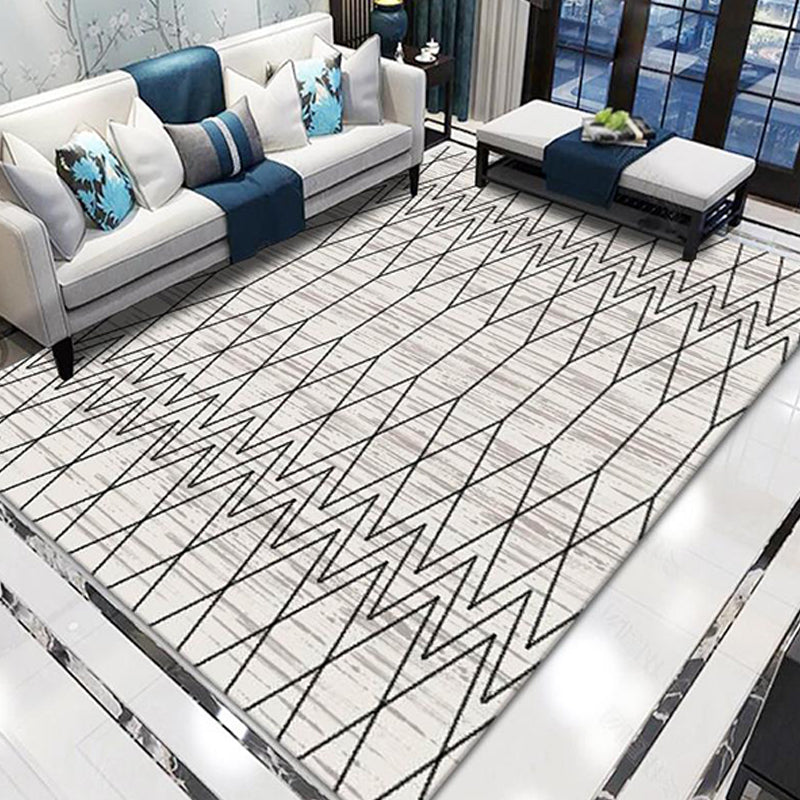 Stylish Modernism Rug Multicolor Striped Pattern Rug Pet Friendly Anti-Slip Washable Area Rug for Decoration Clearhalo 'Area Rug' 'Modern' 'Rugs' Rug' 1780055