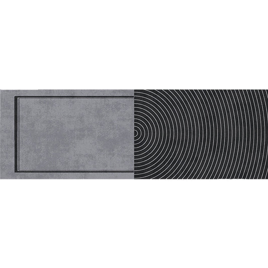 Grey Geometric Pattern Rug with Stripe Polyester Modern Rug Washable Anti-Slip Pet Friendly Area Rug for Living Room Clearhalo 'Area Rug' 'Modern' 'Rugs' Rug' 1780105