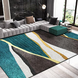 Fancy Multicolor Modernist Rug Polyester Watercolor Pattern Rug Washable Pet Friendly Non-Slip Carpet for Living Room Green Clearhalo 'Area Rug' 'Modern' 'Rugs' Rug' 1780210