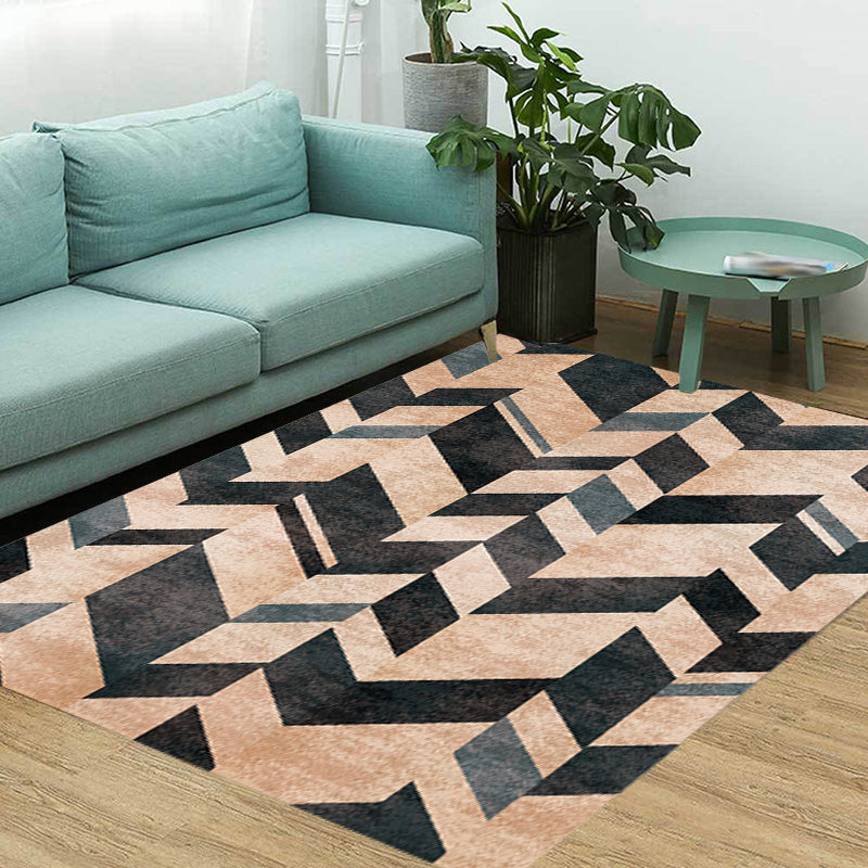 Multicolor Geometric Pattern Rug Polyester Modern Rug Washable Anti-Slip Pet Friendly Area Rug for Living Room Clearhalo 'Area Rug' 'Modern' 'Rugs' Rug' 1780221