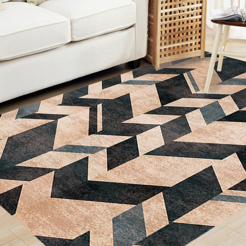 Multicolor Geometric Pattern Rug Polyester Modern Rug Washable Anti-Slip Pet Friendly Area Rug for Living Room Clearhalo 'Area Rug' 'Modern' 'Rugs' Rug' 1780222