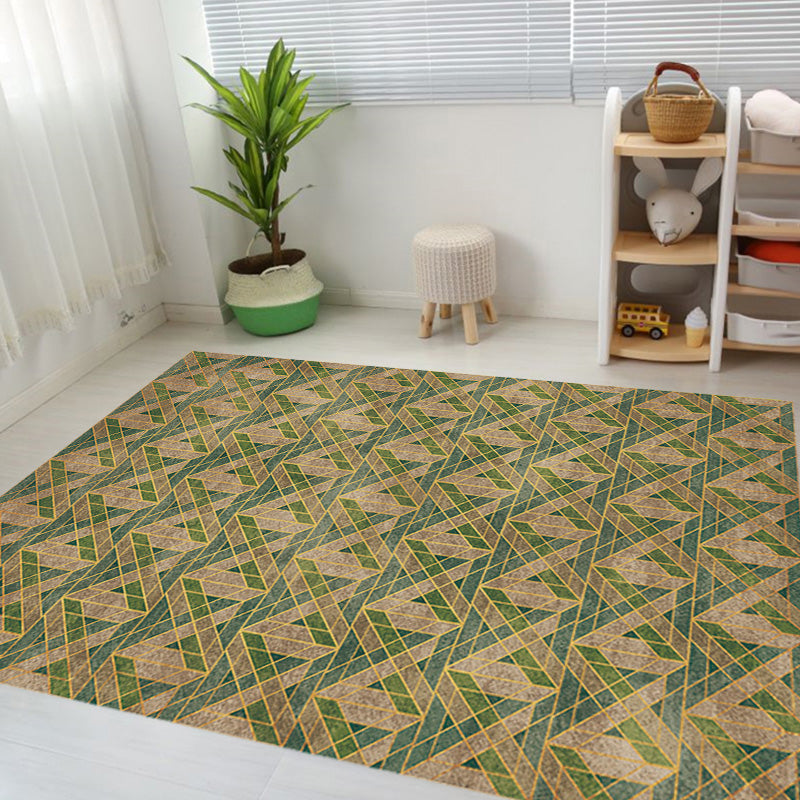 Multicolor Geometric Pattern Rug Polyester Modern Rug Washable Anti-Slip Pet Friendly Area Rug for Living Room Clearhalo 'Area Rug' 'Modern' 'Rugs' Rug' 1780227