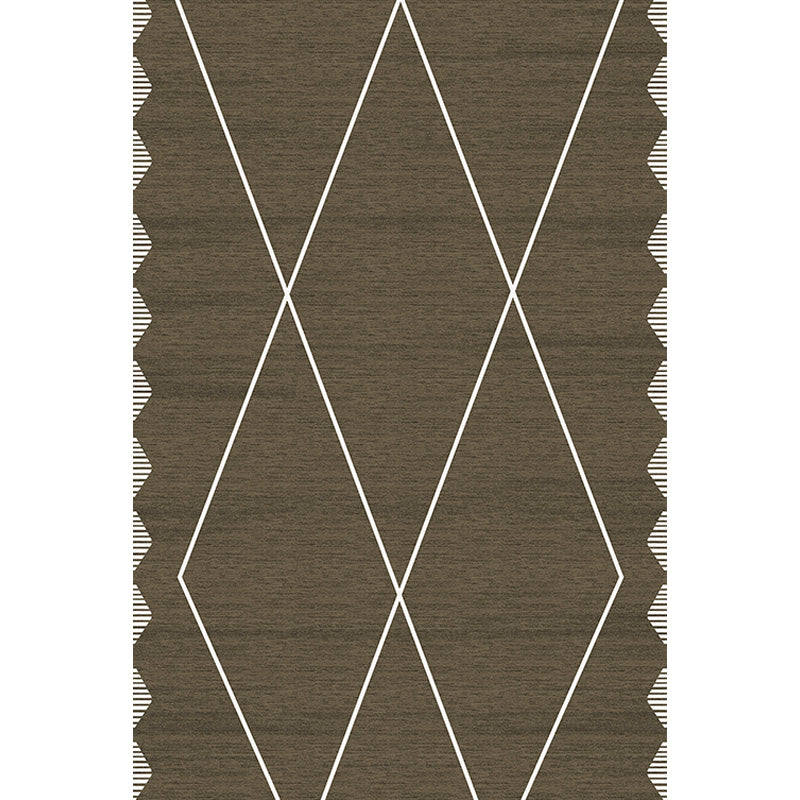 Creative Grey Modernist Rug Polyester Geometric Rug Washable Pet Friendly Non-Slip Carpet for Living Room Clearhalo 'Area Rug' 'Modern' 'Rugs' Rug' 1780428