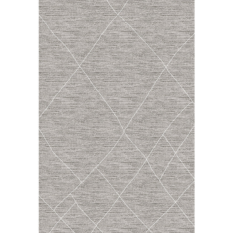 Creative Grey Modernist Rug Polyester Geometric Rug Washable Pet Friendly Non-Slip Carpet for Living Room Clearhalo 'Area Rug' 'Modern' 'Rugs' Rug' 1780431