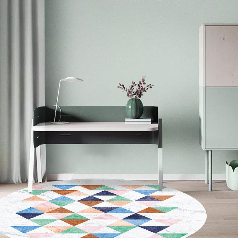 Multicolor Colorblock Geometric Pattern Rug Polyester Modern Rug Washable Anti-Slip Pet Friendly Area Rug for Living Room Clearhalo 'Area Rug' 'Modern' 'Rugs' Rug' 1780518