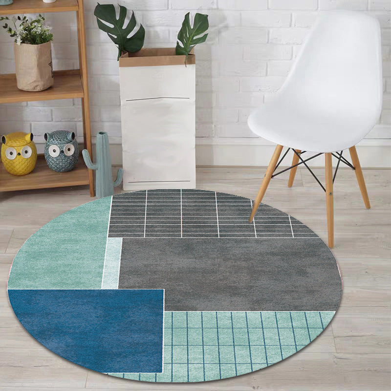 Multicolor Colorblock Geometric Pattern Rug Polyester Modern Rug Washable Anti-Slip Pet Friendly Area Rug for Living Room Clearhalo 'Area Rug' 'Modern' 'Rugs' Rug' 1780529