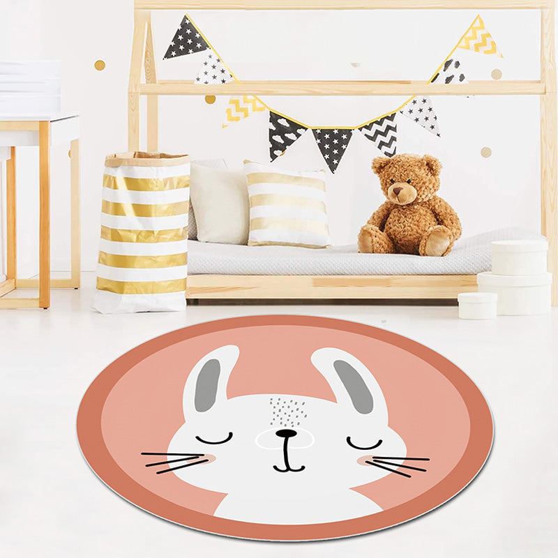 Multicolor Animal Pattern Rug Polyester Kids Rug Washable Anti-Slip Pet Friendly Area Rug for Children's Room Clearhalo 'Area Rug' 'Rug' 1780591