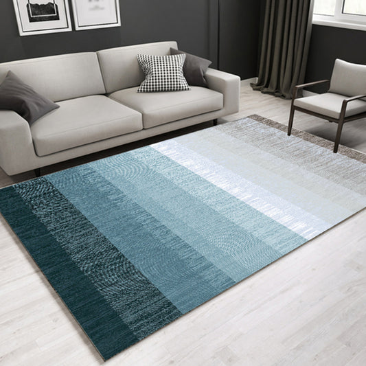 Modernist Ombre Pattern Rug Multicolor Polyester Rug Non-Slip Backing Washable Pet Friendly Carpet for Home Blue Clearhalo 'Area Rug' 'Modern' 'Rugs' Rug' 1780654