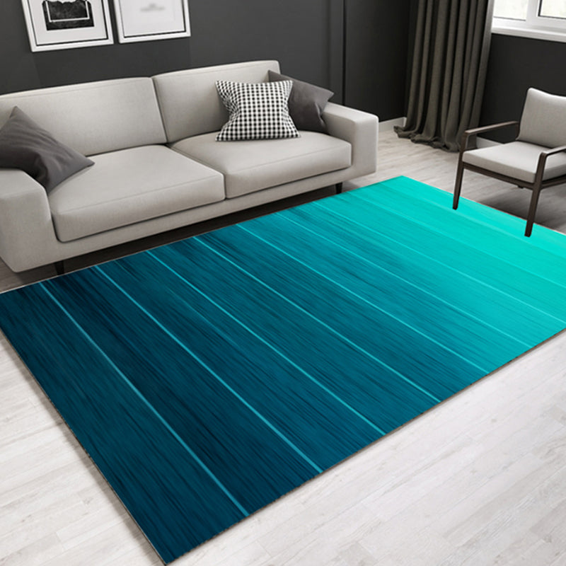 Modernist Ombre Pattern Rug Multicolor Polyester Rug Non-Slip Backing Washable Pet Friendly Carpet for Home Green Clearhalo 'Area Rug' 'Modern' 'Rugs' Rug' 1780660