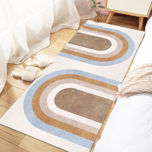 Stylish Brown Nordic Rug Polyester Geometric Pattern Rug Washable Pet Friendly Non-Slip Carpet for Living Room Clearhalo 'Area Rug' 'Rug' 1780714