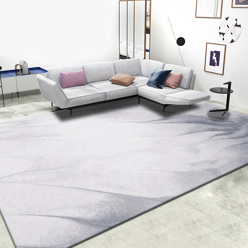 Modernist Watercolor Pattern Rug Multicolor Polyester Rug Non-Slip Backing Washable Pet Friendly Carpet for Home White Clearhalo 'Area Rug' 'Modern' 'Rugs' Rug' 1780739