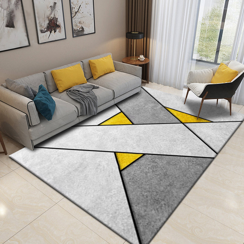 Multicolor Geometric Pattern Rug Polyester Modern Rug Washable Anti-Slip Pet Friendly Area Rug for Living Room Clearhalo 'Area Rug' 'Modern' 'Rugs' Rug' 1780777