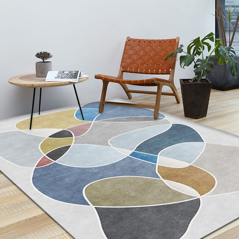 Stylish Multicolor Modernist Rug Polyester Colorblock Rug Washable Pet Friendly Non-Slip Carpet for Living Room Clearhalo 'Area Rug' 'Modern' 'Rugs' Rug' 1780931