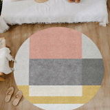 Unique Multicolor Modernist Rug Polyester Geometric and Stripe Pattern Rug Washable Pet Friendly Non-Slip Carpet for Living Room Clearhalo 'Area Rug' 'Modern' 'Rugs' Rug' 1781017