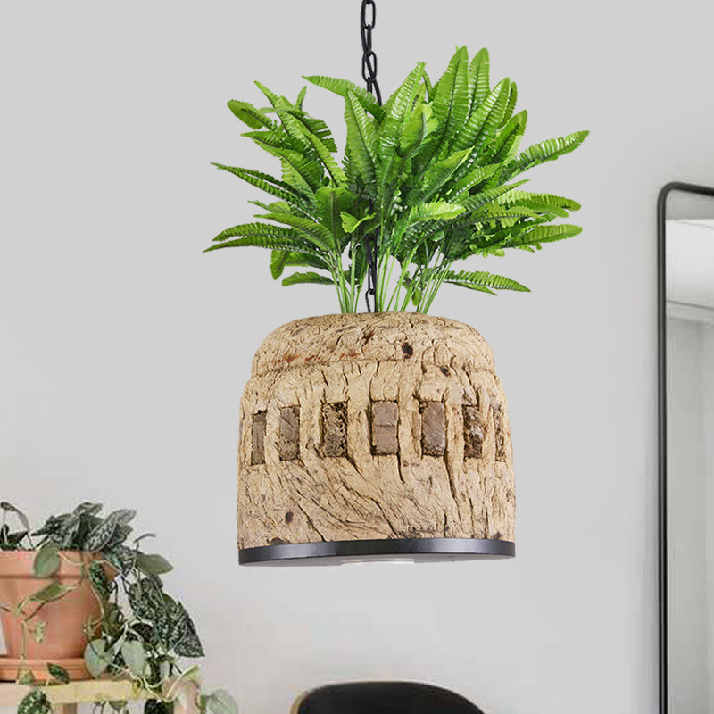 1 Light Pendant Lamp Factory Dining Room Plant Hanging Light Kit with Dome Resin Shade in Green Green Clearhalo 'Ceiling Lights' 'Pendant Lights' 'Pendants' Lighting' 1781388_f68a6bec-32bc-428d-914b-98da223bb608