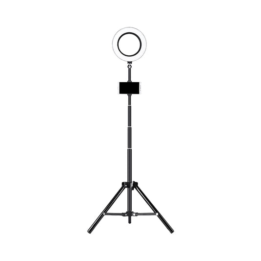 Ring Metallic Vanity Lighting Modern Black Tripod LED Fill Flush Lamp with Tripod Design Clearhalo 'Cast Iron' 'Glass' 'Industrial' 'Modern wall lights' 'Modern' 'Tiffany' 'Traditional wall lights' 'Vanity Lights' 'Wall Lights' Lighting' 1781750