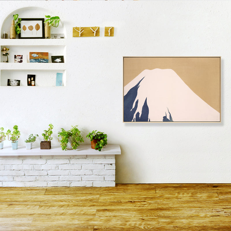 Pastel Mountain Canvas Wall Art Nature Scenery Asian Textured Wall Decor for Room Clearhalo 'Arts' 'Canvas Art' 1782141