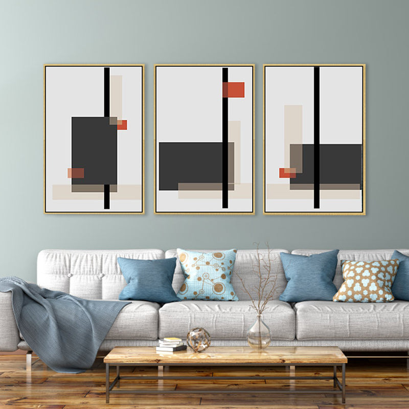 Multi-Piece Geometric Wall Art Canvas Print Modern Wall Decor for House Interior Clearhalo 'Art Gallery' 'Canvas Art' 'Contemporary Art Gallery' 'Modern' Arts' 1782657