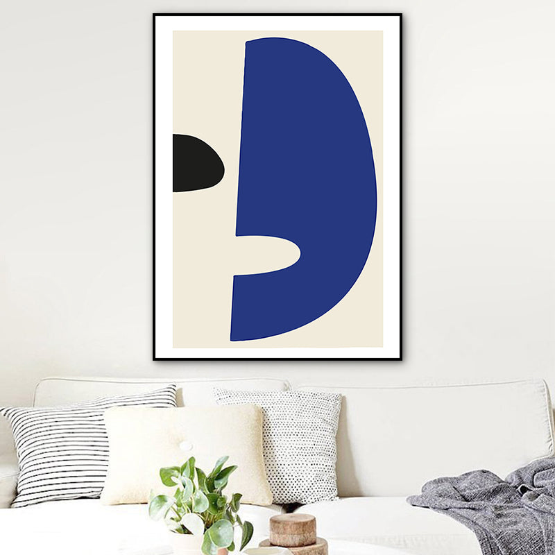 Illustration Abstract Canvas Wall Art for Home Gallery, Blue, Multiple Sizes Available Blue Clearhalo 'Arts' 'Canvas Art' 1783358