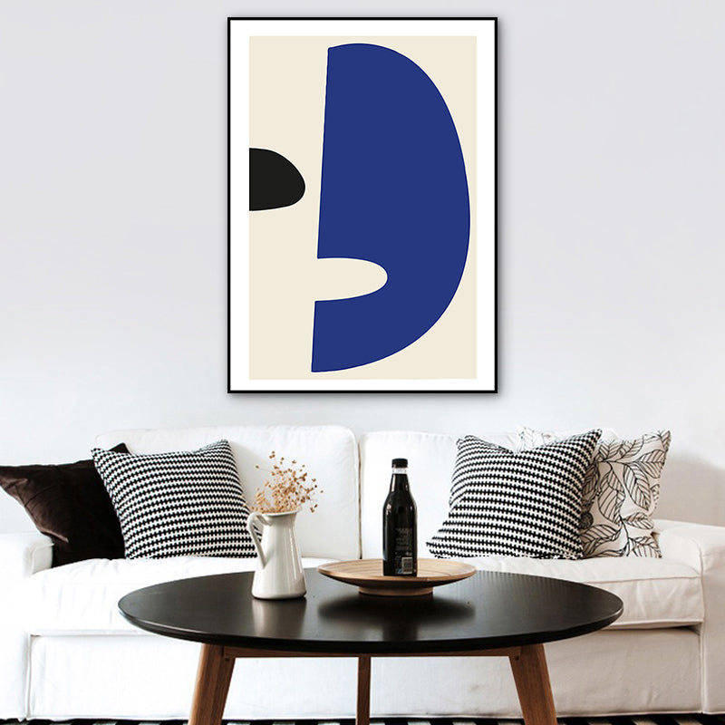 Illustration Abstract Canvas Wall Art for Home Gallery, Blue, Multiple Sizes Available Clearhalo 'Arts' 'Canvas Art' 1783359