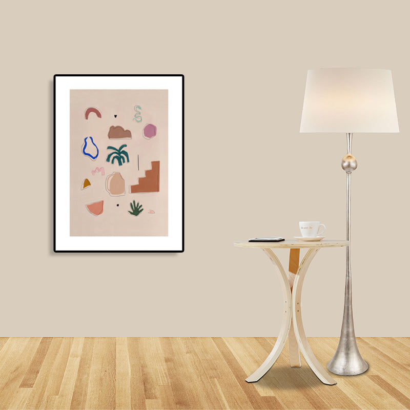 Nordic Wall Art Decor Brown Illustration Still Life Stuff Canvas Print for Sitting Room Clearhalo 'Arts' 'Canvas Art' 1783603