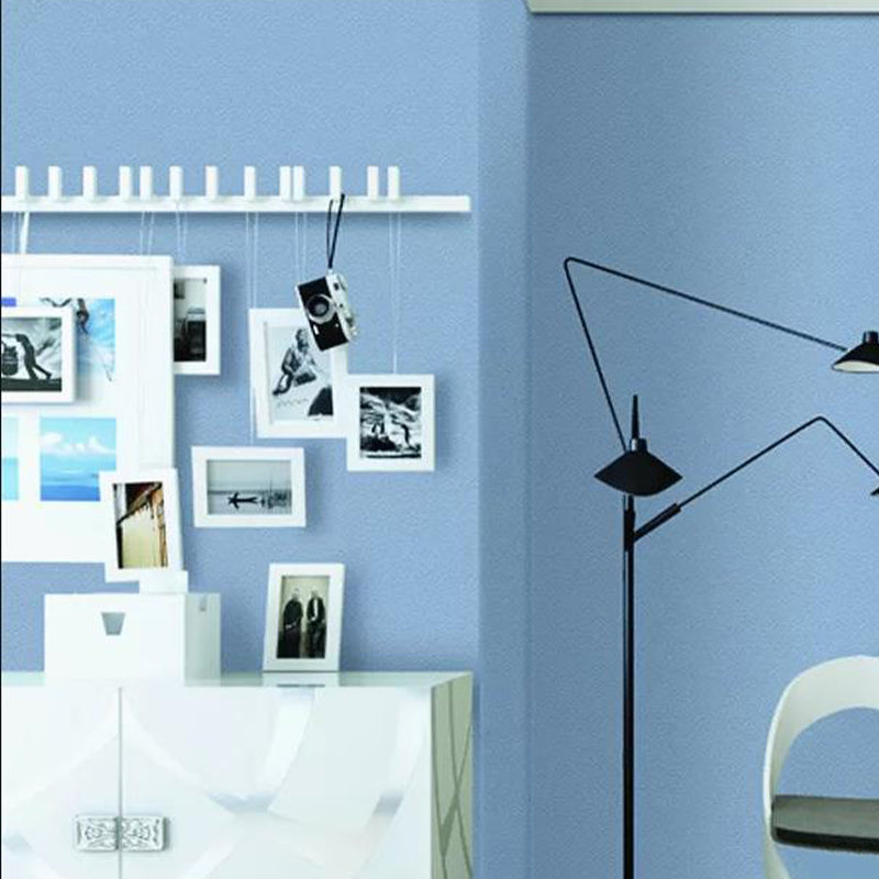 64.6 sq ft. Scandinavian Pure Color Self-Adhesive Wallpaper with Lightness Blue Clearhalo 'Modern wall decor' 'Modern' 'Wallpaper' Wall Decor' 1785387