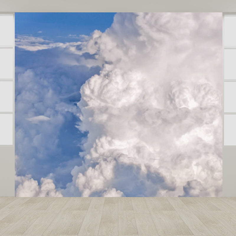 Unpredictable Sky View Mural Wallpaper for Dining Room, Pastel Color, Custom Size Available Clearhalo 'Wall Decor' 'Wall Mural' 1785708