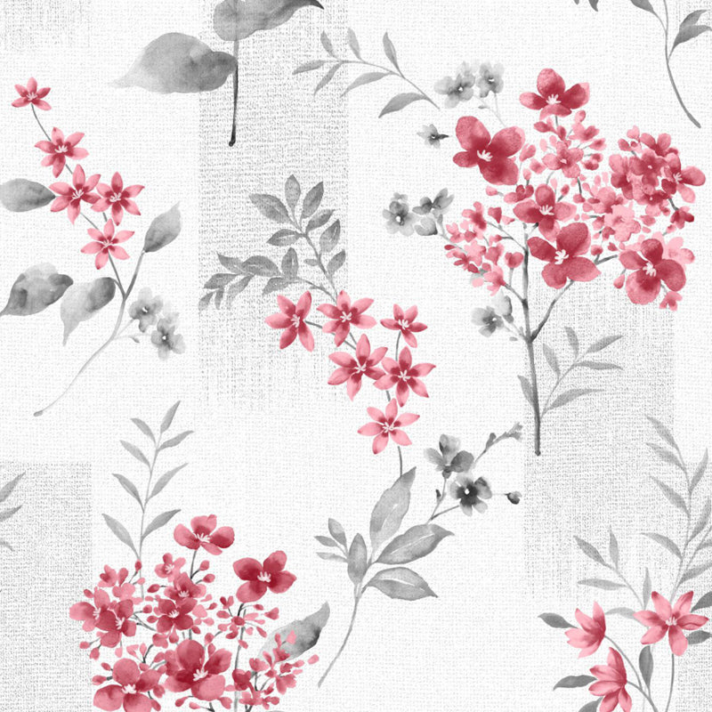 Big Blossom Wallpaper Mural Contemporary Pretty Flowers Wall Covering in Pastel Color Clearhalo 'Wall Decor' 'Wall Mural' 1786121