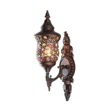 Antique Copper Urn Sconce Light Bohemian Metal 1 Bulb Bedroom Wall Mounted Lighting Clearhalo 'Wall Lamps & Sconces' 'Wall Lights' Lighting' 1786353