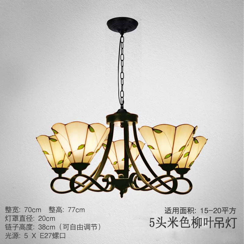 3/5 Lights Scalloped/Cone Hanging Chandelier Baroque White/Yellow/Beige Glass Suspension Lighting for Living Room with Curved Arm 5 Beige Clearhalo 'Ceiling Lights' 'Chandeliers' 'Close To Ceiling Lights' 'Glass shade' 'Glass' 'Industrial' 'Middle Century Chandeliers' 'Tiffany Chandeliers' 'Tiffany close to ceiling' 'Tiffany' Lighting' 1787827