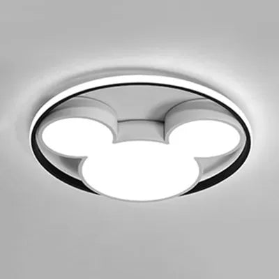 Modern Cartoon Mouse Ceiling Mount Light Acrylic Slim Ceiling Lamp for Kids Bedroom White Clearhalo 'Ceiling Lights' 'Close To Ceiling Lights' 'Close to ceiling' 'Flush mount' Lighting' 17892