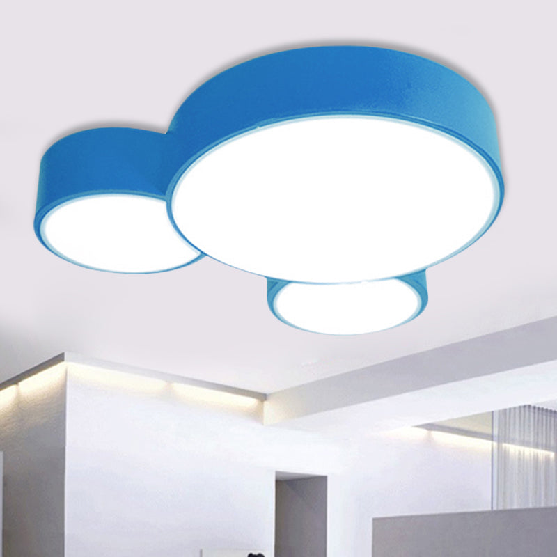 Acrylic Animal Flush Mount Ceiling Light Macaroon Ceiling Light for Kid Bedroom Clearhalo 'Ceiling Lights' 'Close To Ceiling Lights' 'Close to ceiling' 'Flush mount' Lighting' 1790958