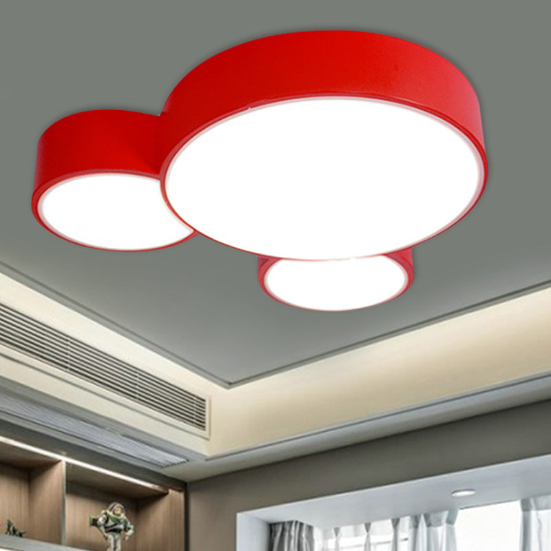 Acrylic Animal Flush Mount Ceiling Light Macaroon Ceiling Light for Kid Bedroom Clearhalo 'Ceiling Lights' 'Close To Ceiling Lights' 'Close to ceiling' 'Flush mount' Lighting' 1790959