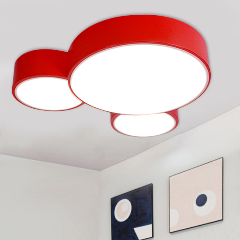 Acrylic Animal Flush Mount Ceiling Light Macaroon Ceiling Light for Kid Bedroom Clearhalo 'Ceiling Lights' 'Close To Ceiling Lights' 'Close to ceiling' 'Flush mount' Lighting' 1790960