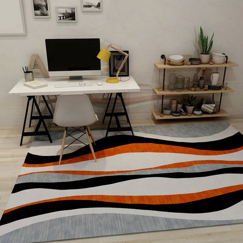 Multicolor Study Rug Modernist Colorblock Rug Polyester Washable Anti-Slip Backing Pet Friendly Carpet Red Clearhalo 'Area Rug' 'Modern' 'Rugs' Rug' 1792262