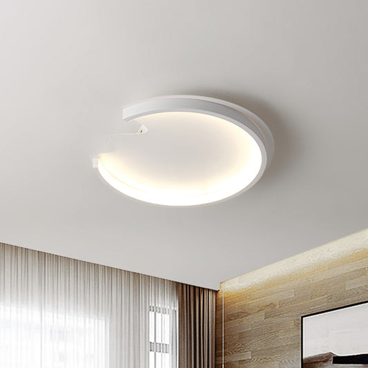 Egg Shell Child Bedroom Ceiling Light Acrylic Modern Style LED Ceiling Mount Light in White White Clearhalo 'Ceiling Lights' 'Close To Ceiling Lights' 'Close to ceiling' 'Flush mount' Lighting' 1796817