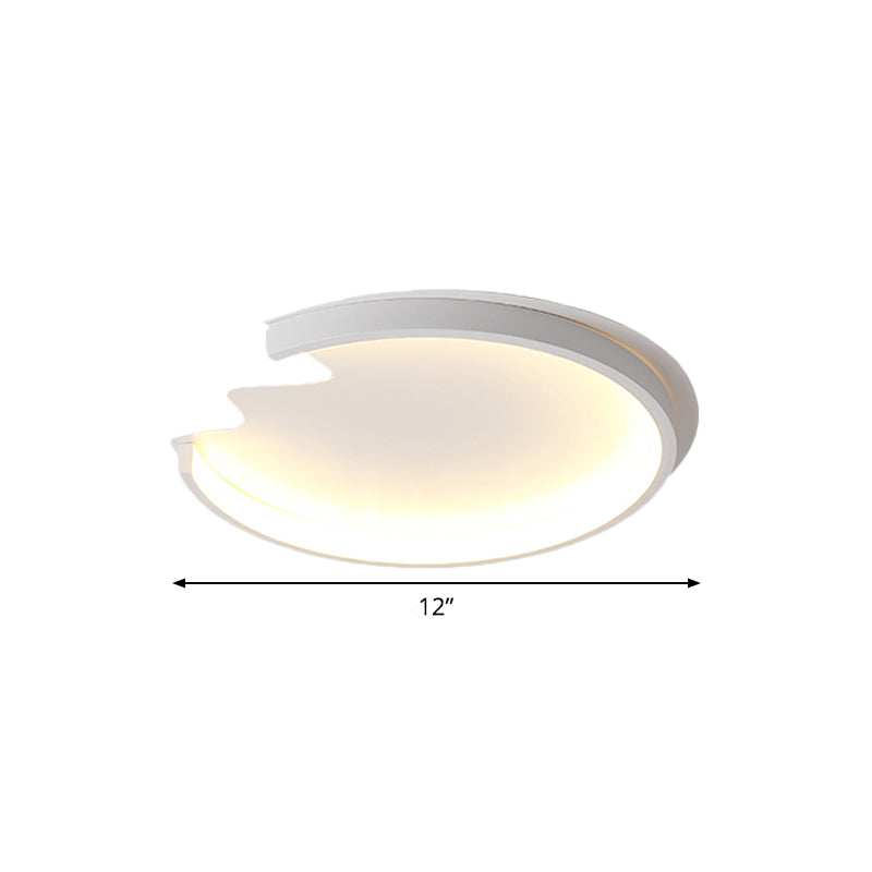 Egg Shell Child Bedroom Ceiling Light Acrylic Modern Style LED Ceiling Mount Light in White Clearhalo 'Ceiling Lights' 'Close To Ceiling Lights' 'Close to ceiling' 'Flush mount' Lighting' 1796821