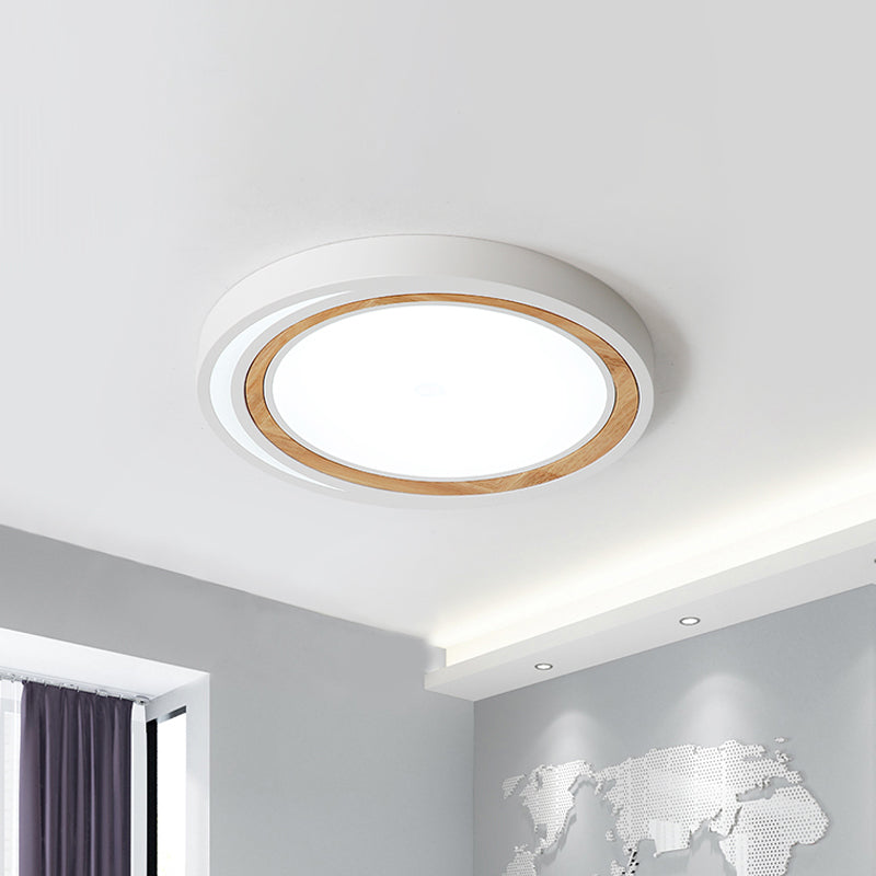 Acrylic Circle LED Ceiling Mount Light Macaron Style Ceiling Lamp for Boys Girls Bedroom Clearhalo 'Ceiling Lights' 'Close To Ceiling Lights' 'Close to ceiling' 'Flush mount' Lighting' 1796853