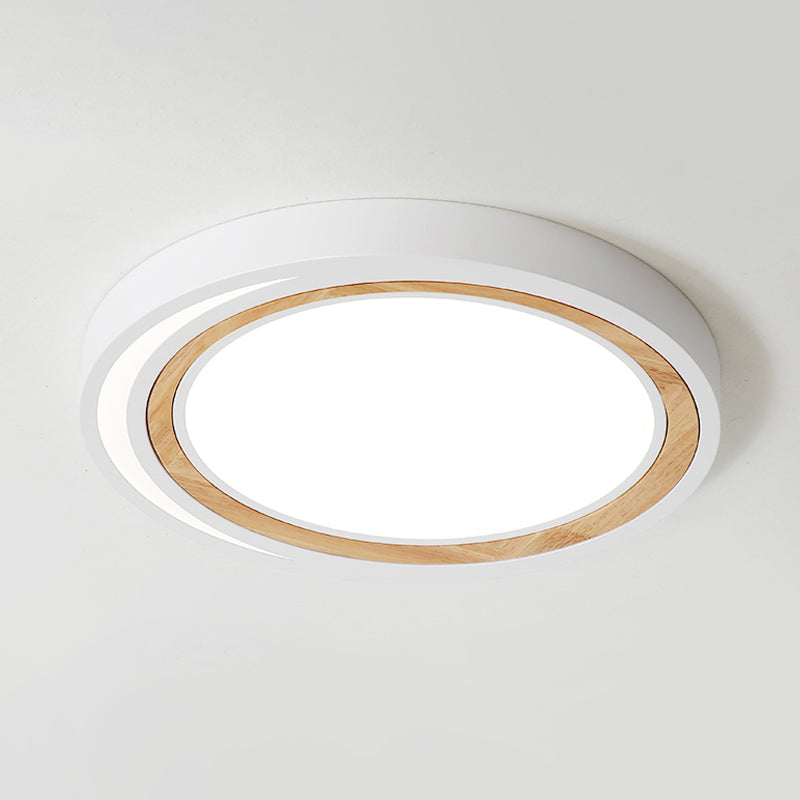 Acrylic Circle LED Ceiling Mount Light Macaron Style Ceiling Lamp for Boys Girls Bedroom Clearhalo 'Ceiling Lights' 'Close To Ceiling Lights' 'Close to ceiling' 'Flush mount' Lighting' 1796855