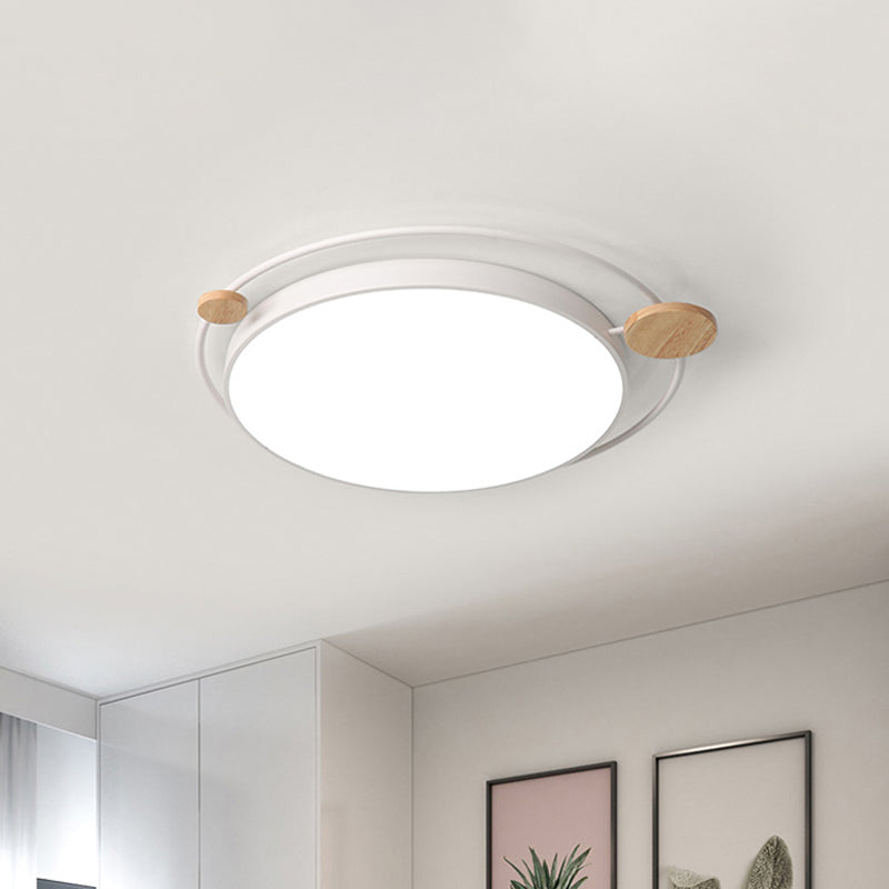 Grey/White Planet Flush Mount Light Simple Style LED Metallic Close to Ceiling Lighting, 19.5"/23.5" Width Clearhalo 'Ceiling Lights' 'Close To Ceiling Lights' 'Close to ceiling' 'Flush mount' Lighting' 1804442