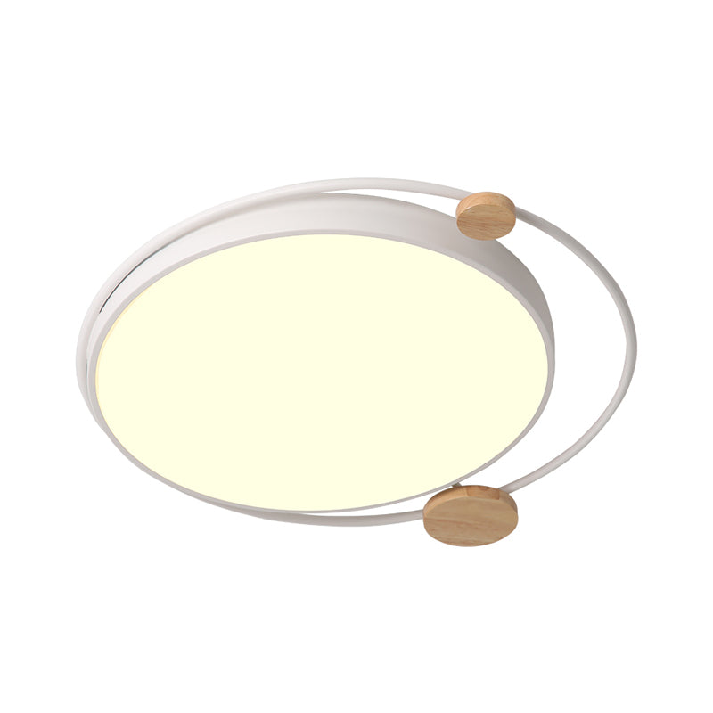 Grey/White Planet Flush Mount Light Simple Style LED Metallic Close to Ceiling Lighting, 19.5"/23.5" Width Clearhalo 'Ceiling Lights' 'Close To Ceiling Lights' 'Close to ceiling' 'Flush mount' Lighting' 1804444